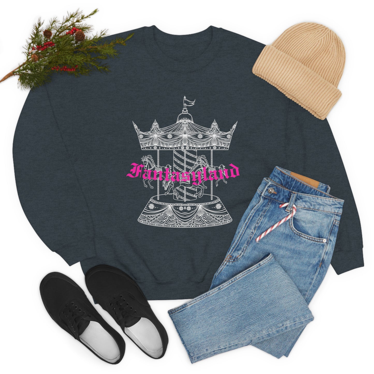 Fantasyland Disney Unisex Heavy Blend Crewneck Sweatshirt