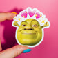 Shrek Movie Sticker, Dreamworks, Universal, Pop Culture, Fiona Donkey