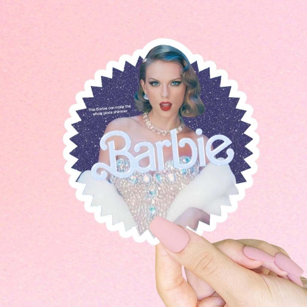 Taylor Swift Barbie Sticker, Barbie Movie Merch