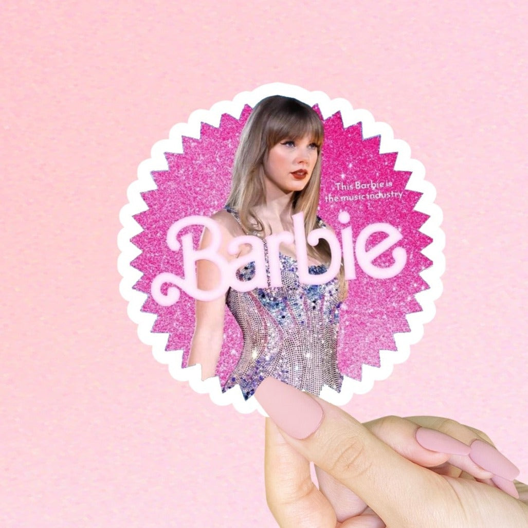 Taylor Swift Barbie Sticker, Barbie Movie Merch