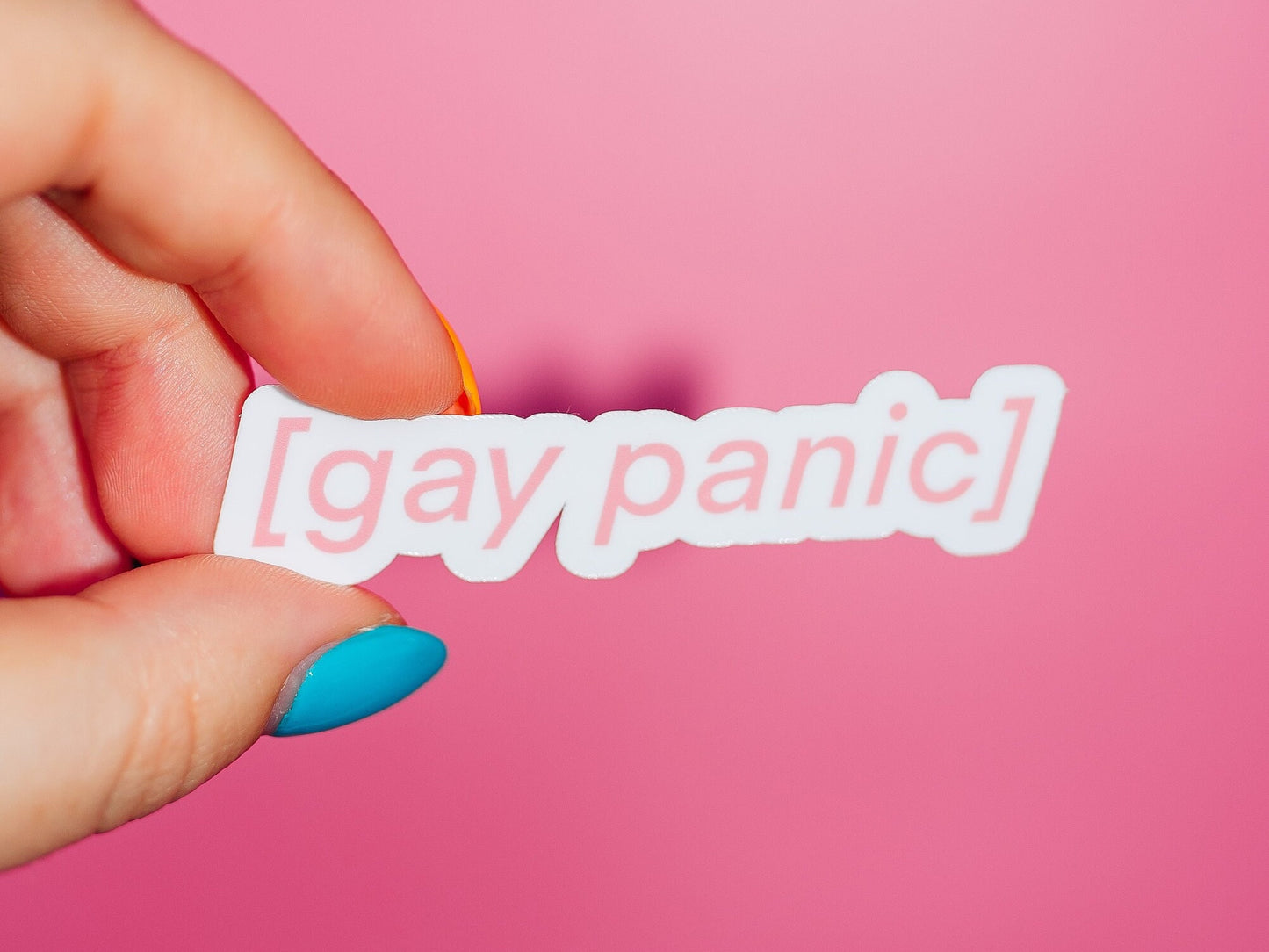 Gay Panic Sticker, Funny Meme Heart, LGBTQ+ Friendly, Safe Space, Laptop Sticker, Water Bottle Stopper, Gay Pride Equality, Pop Culture